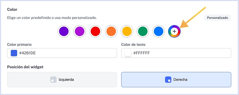 Color personalizado