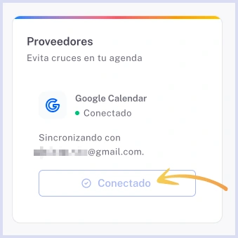 Google Calendar conectado