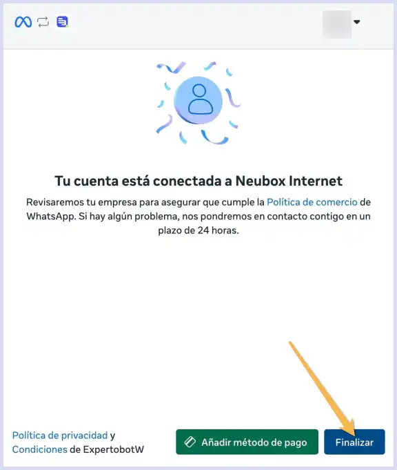 Finalizar conexion