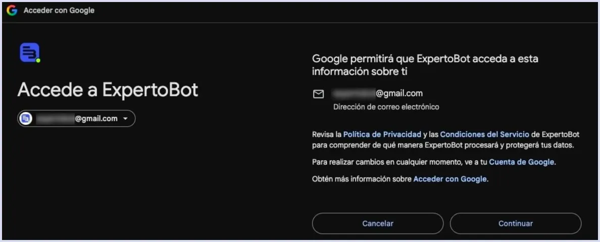 Informacion para Google