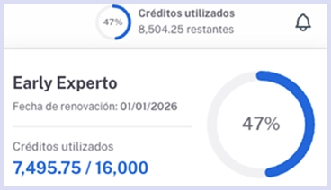 Resumen creditos utilizados