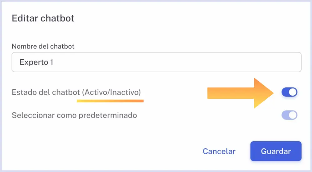 Editar chatbot