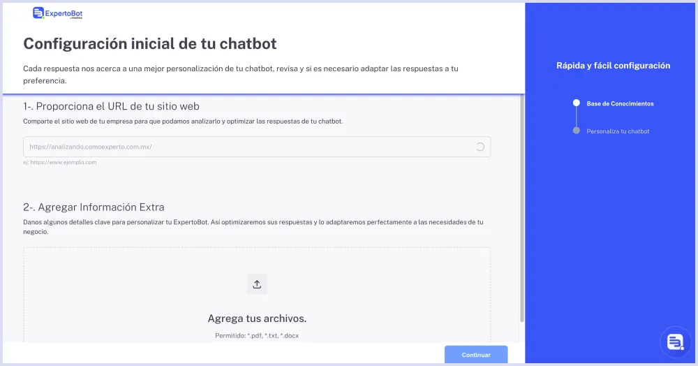 Inicio de onboarding