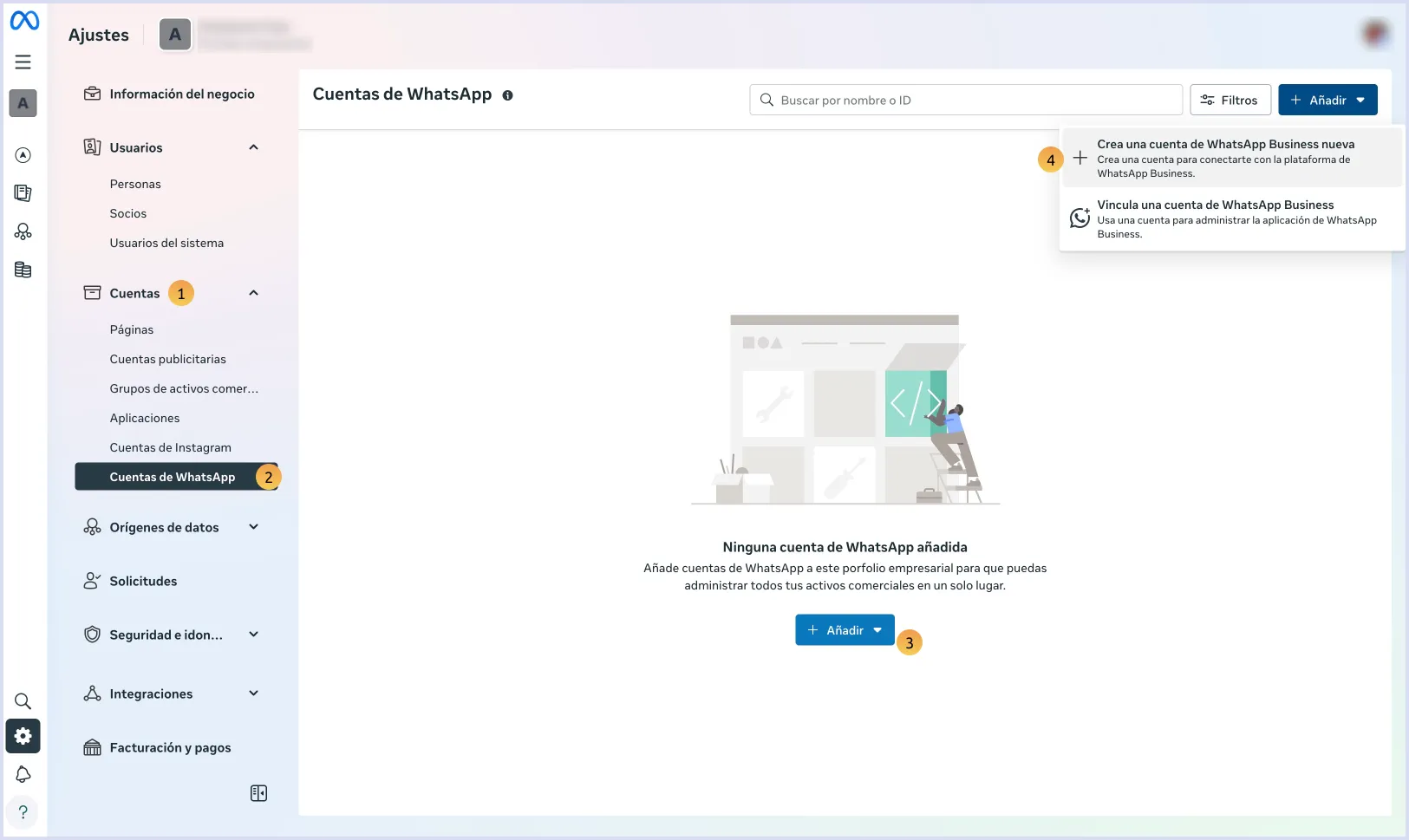 Crear cuenta WhatsApp Business
