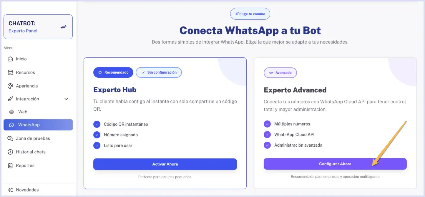 Selecciona Experto Advanced