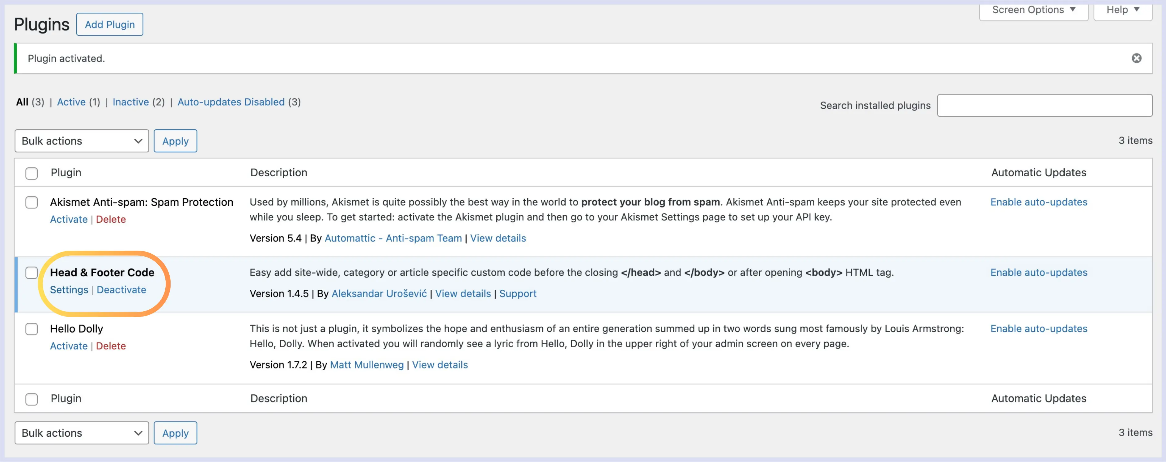 WordPress Plugins